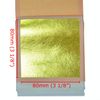 Edible Gold Transfer Leaf 23.75K, 10 Sheets, 80mm