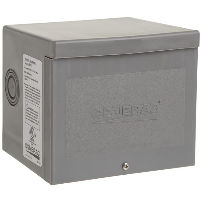 Generac 6337 30-Amp 125/250V Raintight Power Inlet Box - Reliable Outdoor Generator Connection