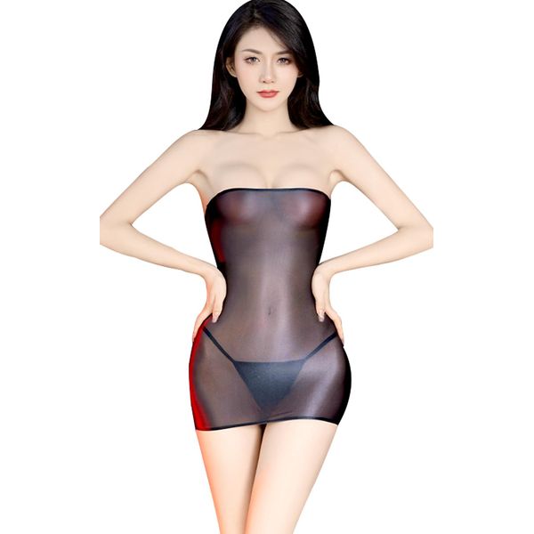 Aokeea Sexy Swimsuit, Cosplay, Dress, Sheer Leotard, High Leg Swimsuit, Sexy Lingerie, Swimsuit, Super Sexy, T-back, Cosplay, Costume, See-through, Extreme, Temptation, Women's Black, Black