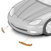 C6 Corvette Left and Right Lower Spoiler Side Sections Fits: 05 Thru 13