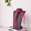 Basic Sense Plain Soft and delicate Chiffon Feel Head and Neck Scarf,Burgundy
