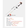 Cordless String Trimmer 16.9" 25.2CC 2-Stroke Gas Powered Grass Trimmer