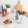 Bialetti Venus 2 Cup Stainless Steel Model Direct Fire (Coffee Maker, Espresso Maker, Makinetta)