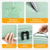 Miloocul Large Capacity Electronics Accessory Organizer - Travel Case with Adjustable Divider, Waterproof, Shockproof (Light Green, Single Layer)