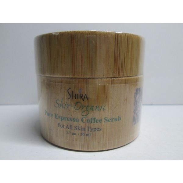 SHIRA shir organic pure espresso coffee scrub NEW 50ml/1.7fl.oz