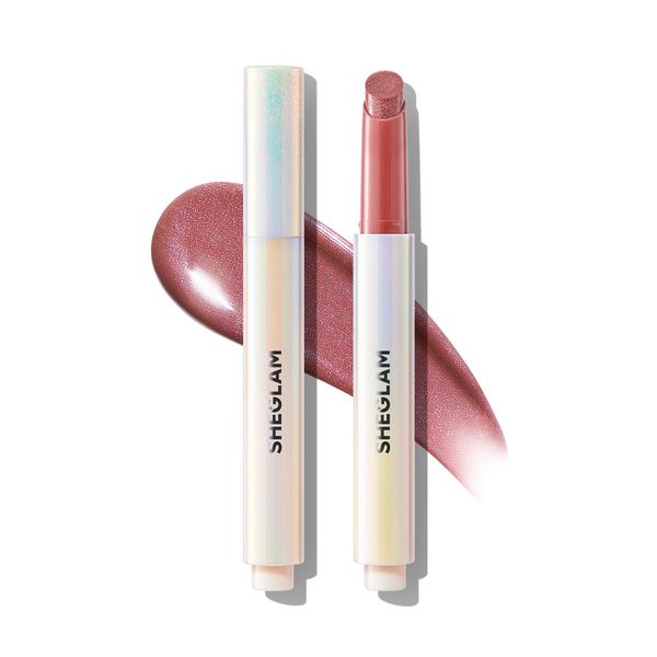 SHEGLAM Pout-Perfect Moisturizing Solid Lip Gloss Shimmer Lip Plumper - Pink Flamingo