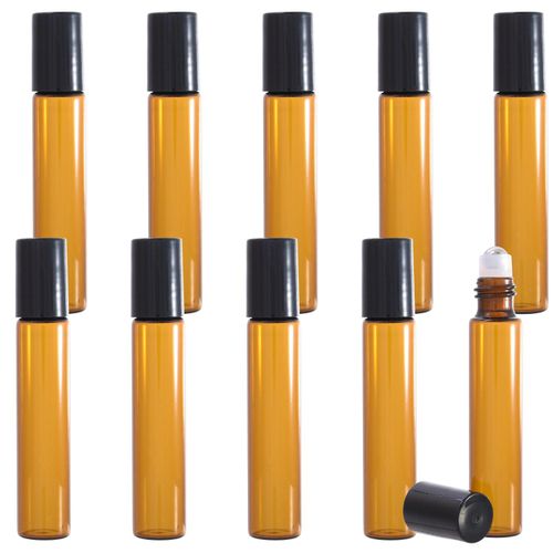 Pstyle. PST-006 Roll-On Bottles, Containers, Light Filtering Jars, Roll-On Set of 10 (10ml)