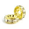 (SAJ) rondelle flat (gold)(10mm) (50pcs)