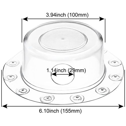 Bathtub Overflow Drain Suction Cover/Plug for Deep Water Baths, Deep Bath Drain Cover Adds Inches of Tub Water for Warmer and Comfortable Shower