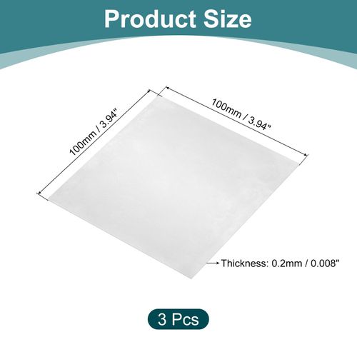 uxcell 3 Pcs Pure Nickel Sheet, 99.6% Pure Nickel Plate Nickel Strip 0.008"x3.94"x3.9"(0.2x100x100mm) Nickel Anode for Electroplating Scientific Lab Industry DIY Craft