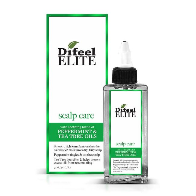 Difeel Elite Scalp Care Peppermint & Tea Tree Oil Hair Scalp Treatment 3 oz.