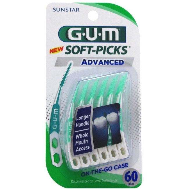 GUM Soft-Picks Advanced, 60 Count (Pack of 2)