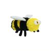 MIGHTY- Microfiber Medium Bee- Made with Squeaker Balls & Minimal Stuffing. Strong & Tough. Interactive Play. Machine Washable & Floats