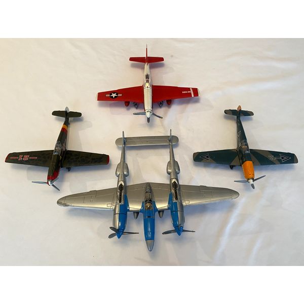 Vintage Lot Of 4 Toy 1:48 Scale Mark Model Airplanes WWII +FAST SHIPPING!