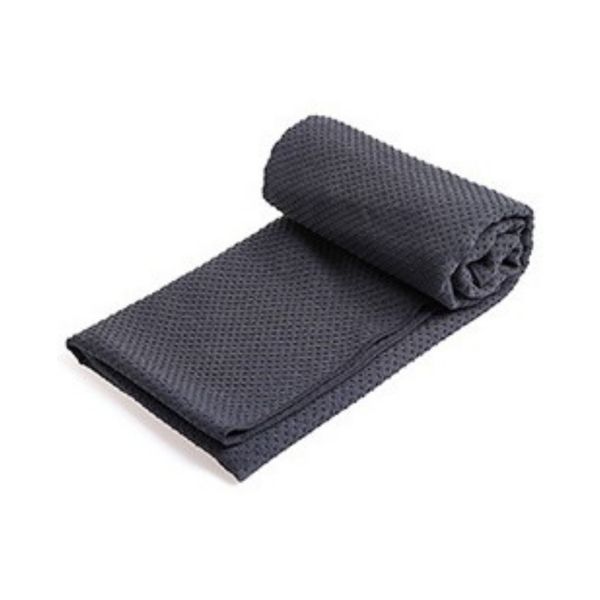 Inner J yoga mat towel non-slip towel towel, dark gray, solid yoga towel