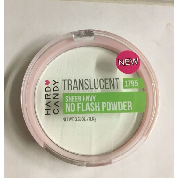 Hard Candy No Flash Translucent Pressed Powder,Translucent, 0.31 oz NEW
