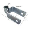 3/4" x 2" Heavy Duty Female Gate Post Square Hinge Bolt-on Zync Plated