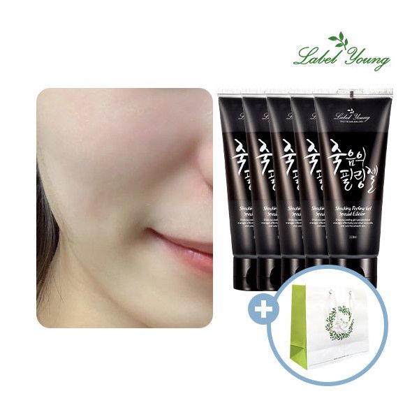 [Label Young] 5 hypoallergenic/facial dead skin cells/debris/blackhead/scrub shocking peeling gel + 1 shopping bag