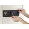 Fire Proof Electronic Wall Safe Lock Hidden Cash Jewelry Small Guns Key Security