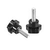 uxcell Clamping Handle Screw Knobs Handle M8 x 25mm Threaded Star-Shape 2pcs