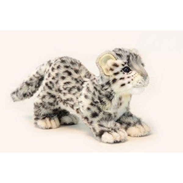 Snow Leopard Cub Prowling Plush Soft Toy by Hansa. 41cmL. 6410