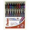 Pentel Energel XM Retractable YBL77/9-M Wallet - Assorted Colours