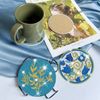 profit.relaxed Diamond Art Coasters Beginners DIY Diamond Beads Blizzard Pattern 8pcs