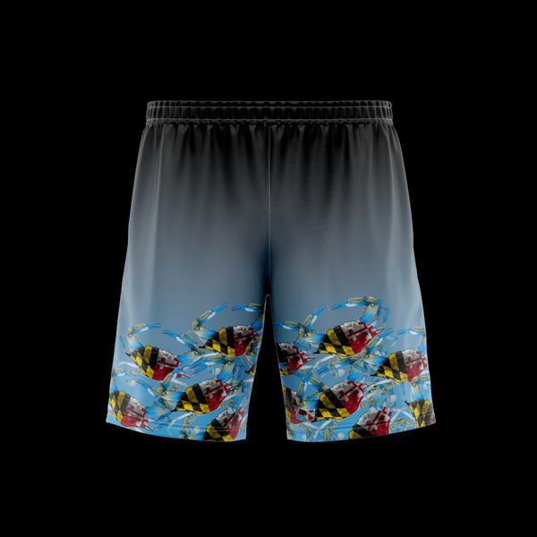 Bottom of the Bay - Maryland Crabs / Athletic Shorts (Men) - Medium / Grey