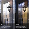 2 Pack Security Solar Hanging Lanterns Outdoor, Solar Wall Lights Outdoor, Solar