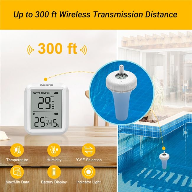 433MHz Wireless Weather Station Digital Thermometer Humidity Sensor
