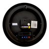Champion 25cm Quartz wall clock with inset LCD display with day/date - Black