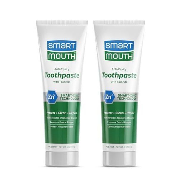 Smart Mouth Whitening Toothpaste With Fluoride Clean Mint 6 Oz(pack Of 5)