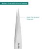 Excelta Tweezer, Medium Pointed Tweezer, Stainless Steel, 5” Overall Length