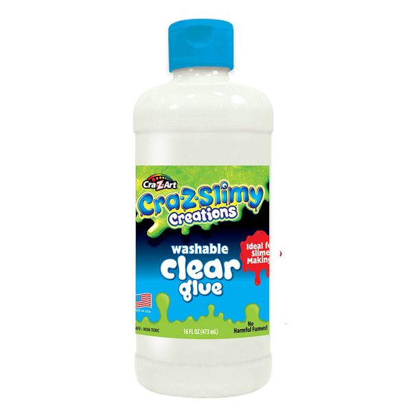 Cra-Z-Art CRA-Z-Slimy 16 oz Washable Clear Glue Multi