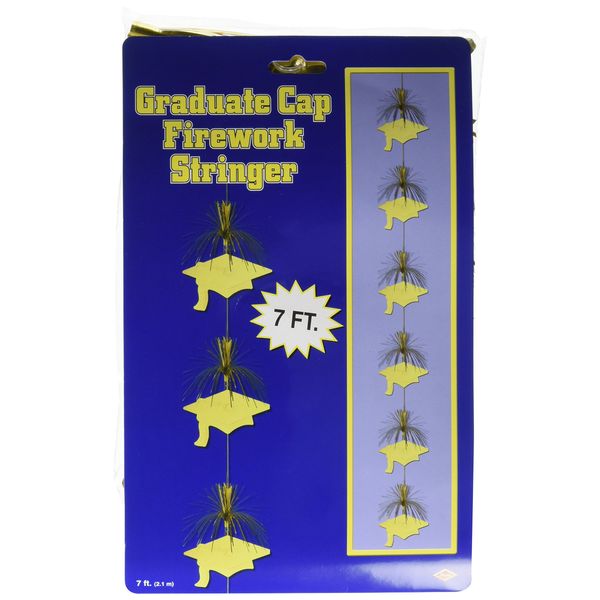 Beistle Grad Cap Firework Stringer-Gold