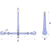 16MM Ratchet Loadbinder with Safety Grab Hooks