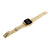 LED Watch, Stainless Steel Strap Digital Sports Watch Rectangular Case Adjustable Size for Daily Use