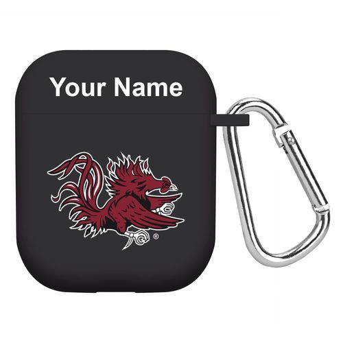 AFFINITY BANDS South Carolina Gamecocks Custom Name HD Case Cover Compatible with Apple AirPods Gen 1 & 2 (Black)