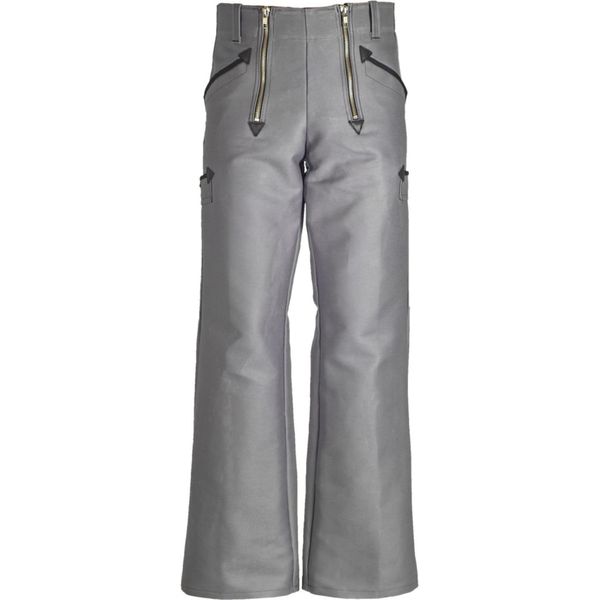 JOB Double Pilot Guild Trousers Grey with Flare Size 60, gray