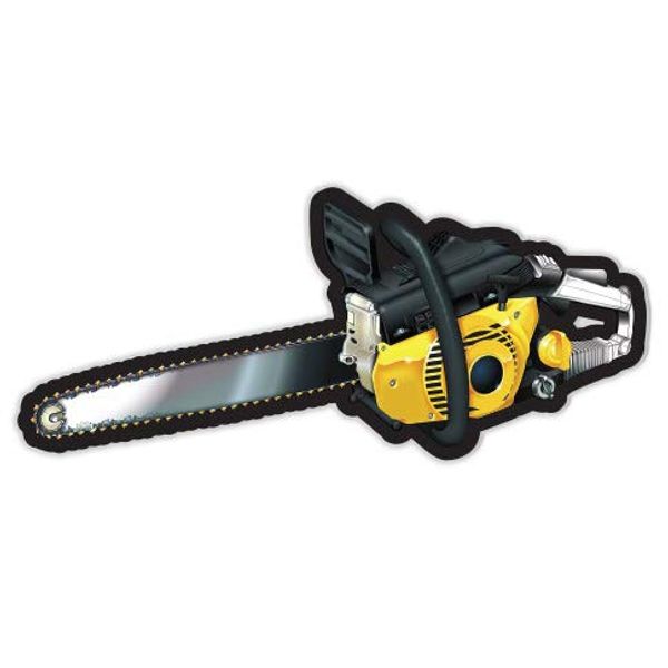 GT Graphics Express Chainsaw - 12" Vinyl Sticker Waterproof Decal