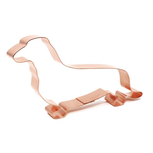 Dachshund Dog Breed Cookie Cutter 3 X 5.5 inches - Handcrafted Copper Cookie Cutter by The Fussy Pup