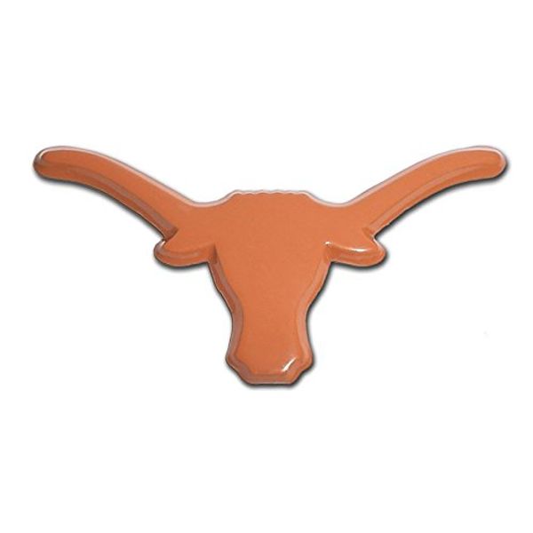 Texas UT Longhorns Metal Auto Emblem (Orange)