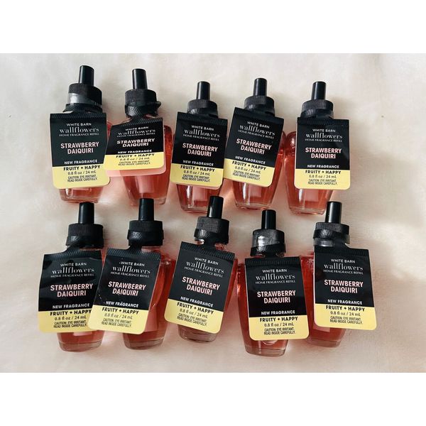 10x Bath Body Works Wallflowers Strawberry 🍓Daiquiri Diffuser Refill Bulbs