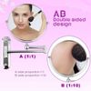 10x Magnifying Wall Mounted Makeup Bathroom Mirror Adjustable Height Double-Side
