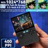 Trimui Brick Handheld Game Console 3.2-inch 1024*768 IPS Screen 3000mAh Trimui-Brick Opensource System with Portable Case and Screen Protector Black
