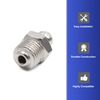 sourcing map 30pcs M10 x 1 Thread Nickel Plated Straight Grease Nipple Fitting