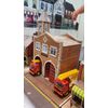 The CityBuilder FIRE Station Cardboard Model Making Kit - O Scale Model Railroad Building