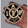 4" Original Ghost Night Reflective - IAFF Firefighter Quiet Subdued Decal Sticker (Union Made)
