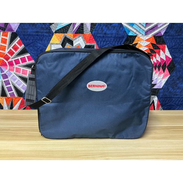 Navy Bernina Carrying Case Bag 20"x 16"x 4.5” Collapsible & Shoulder Strap!