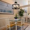 Dining Room Ceiling Light Rustic Chandelier Fixture Pendant Hanging Lamp Black